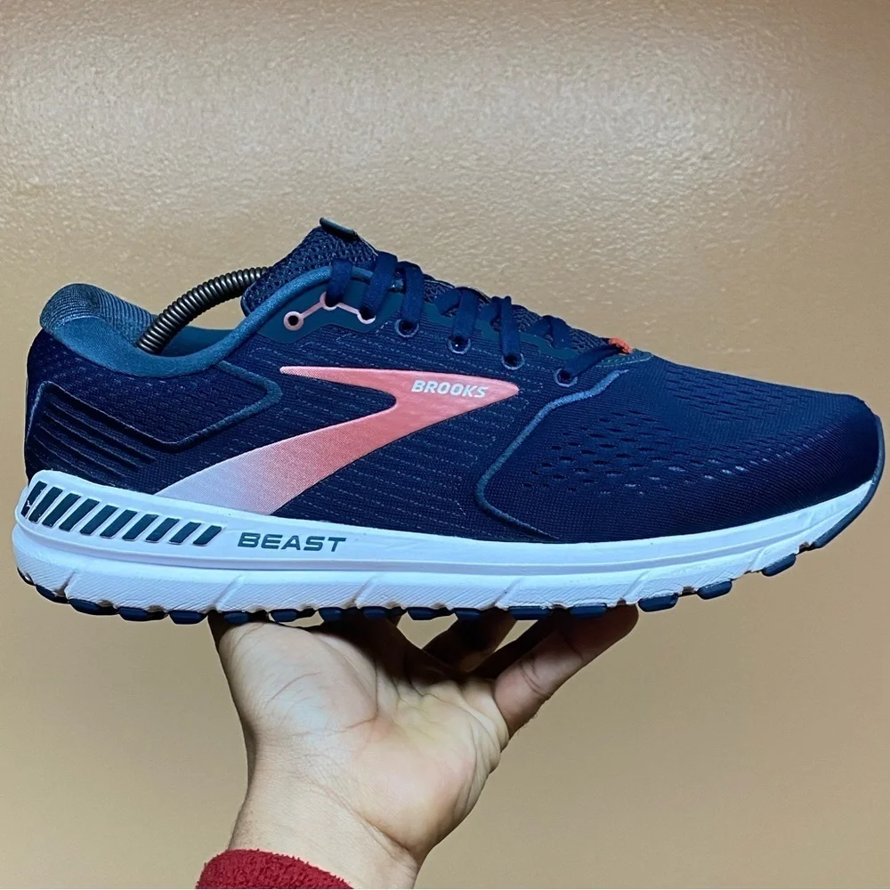 Brooks Beast ‘20 Men's Running Sneakers “Peacoat Midnight Red” Size 12 Wide (2E)